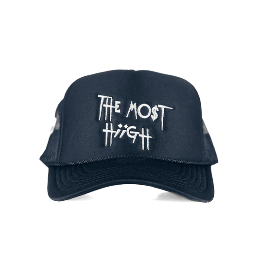 THE MO$T HIIGH "TRUCKER HAT" BLACK