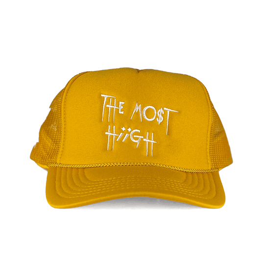 THE MO$T HIIGH "TRUCKER HAT" YELLOW GOLD