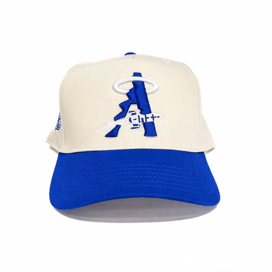 AHCO INFINITY ROCKET "SNAPBACK" CREAM/ ROYAL BLUE