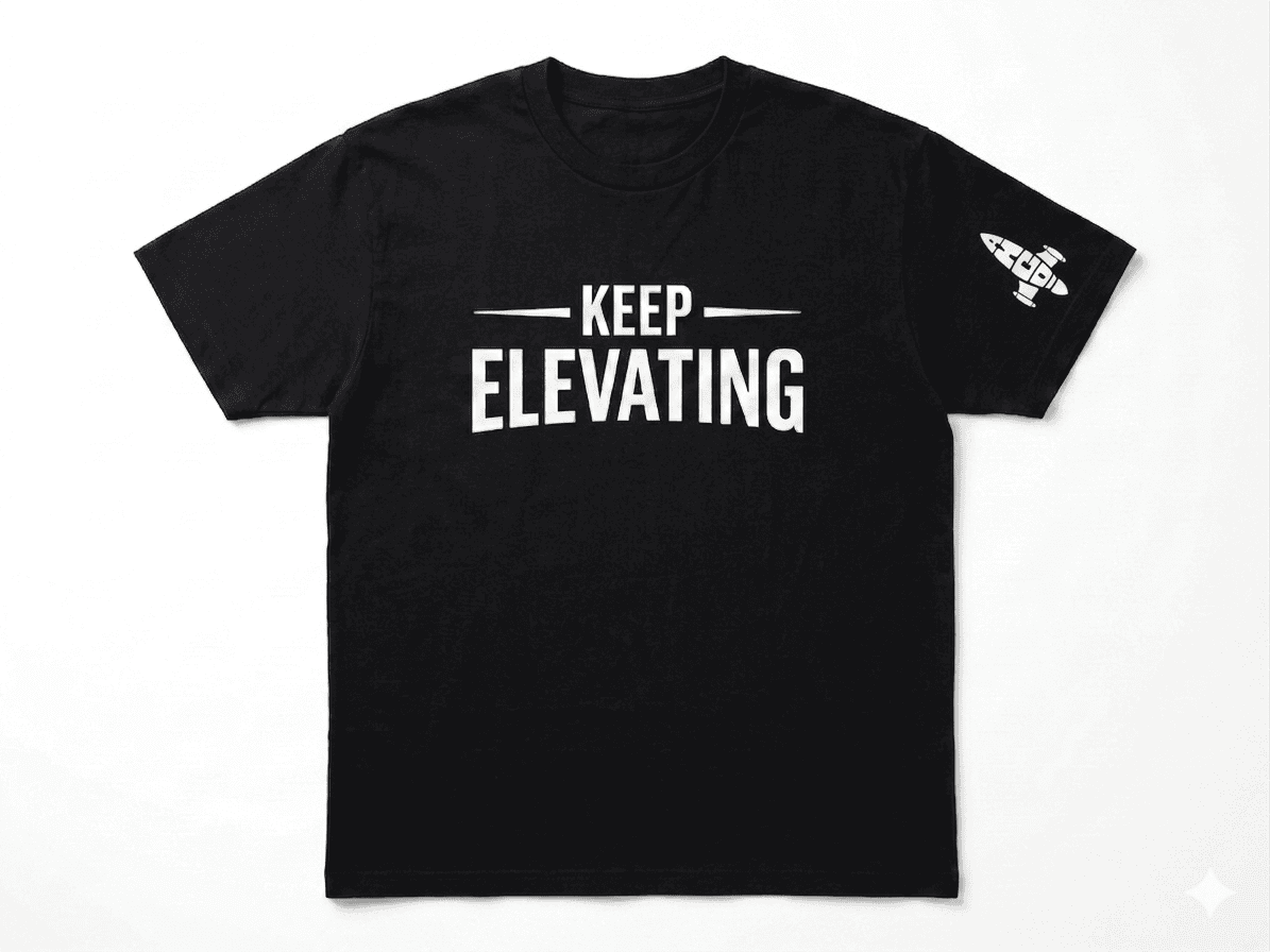 "KEEP ELEVATING" Signature A.H.C.O. Tee